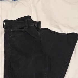 American Eagle Outfitters Black Flare Jeans - Size 10